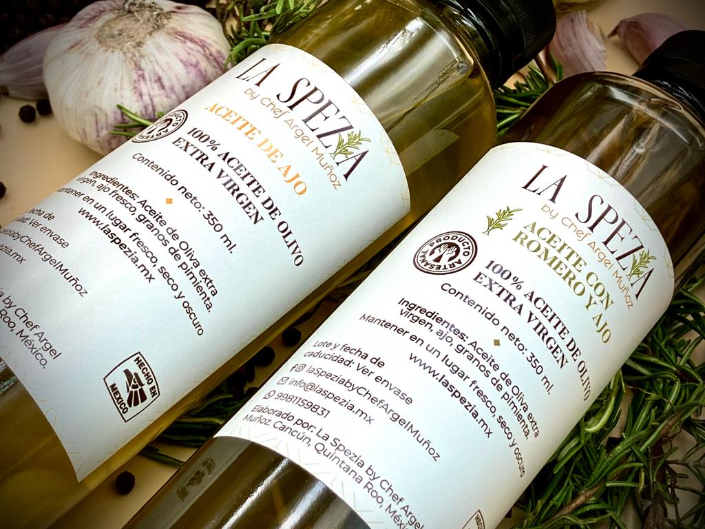 OLIVE OIL WITH GARLIC AND ROSEMARY 350 ml