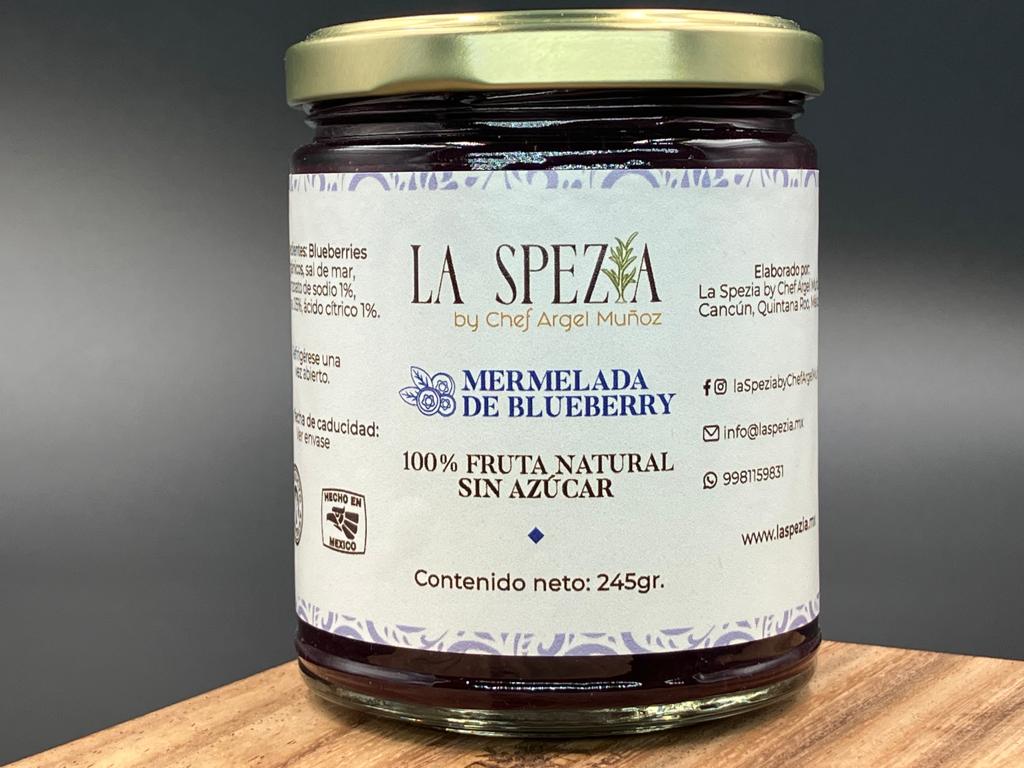 MERMELADA DE BLUEBERRY ORGANICO SIN AZUCAR 245 gr