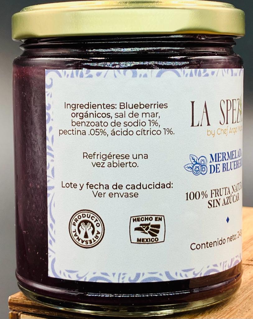 MERMELADA DE BLUEBERRY ORGANICO SIN AZUCAR 245 gr