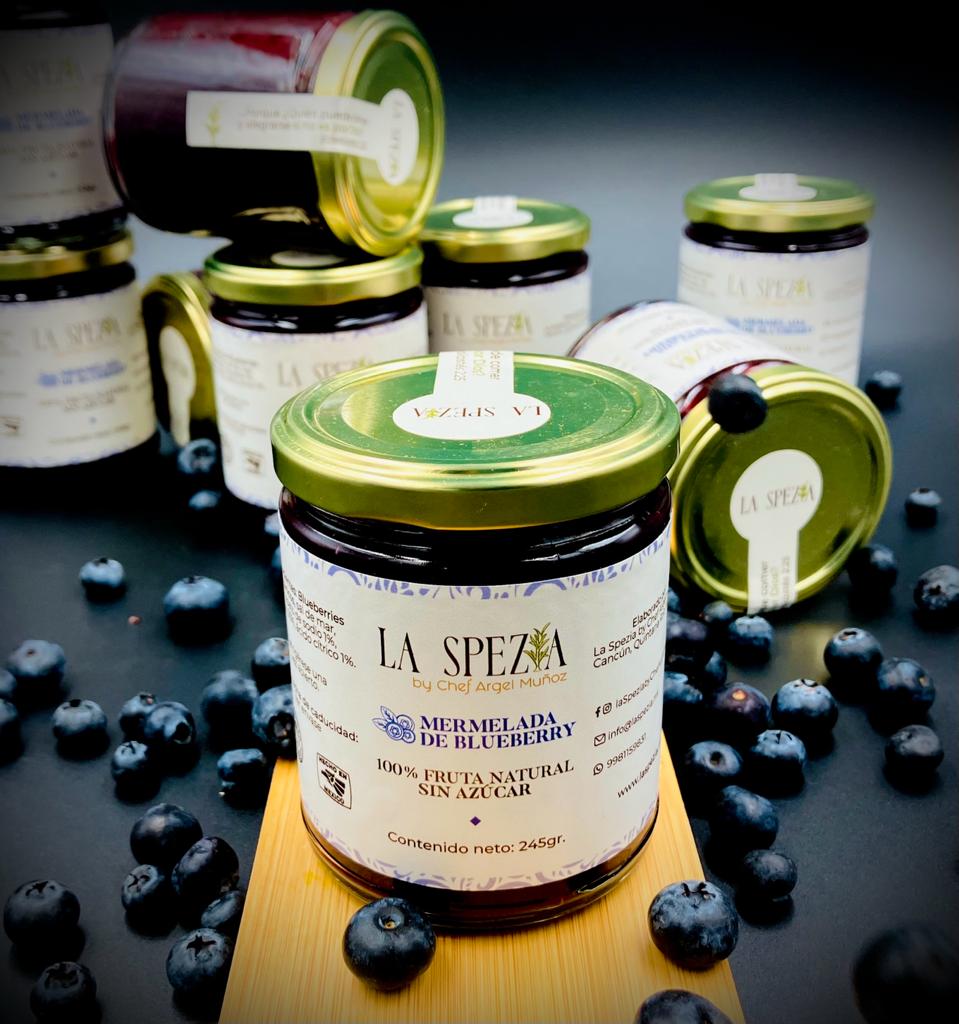 MERMELADA DE BLUEBERRY ORGANICO SIN AZUCAR 245 gr