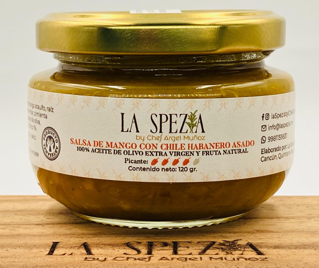 MANGO SAUCE WITH ROASTED HABANERO CHILI 120 gr